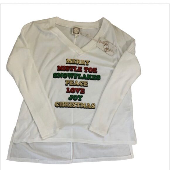 NWT True Self "Merry Christmas" Sweater - S - Picture 5 of 9